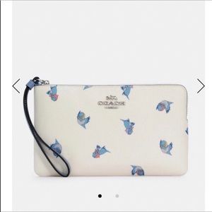 Coach Cinderella flying birds wallet wristlet